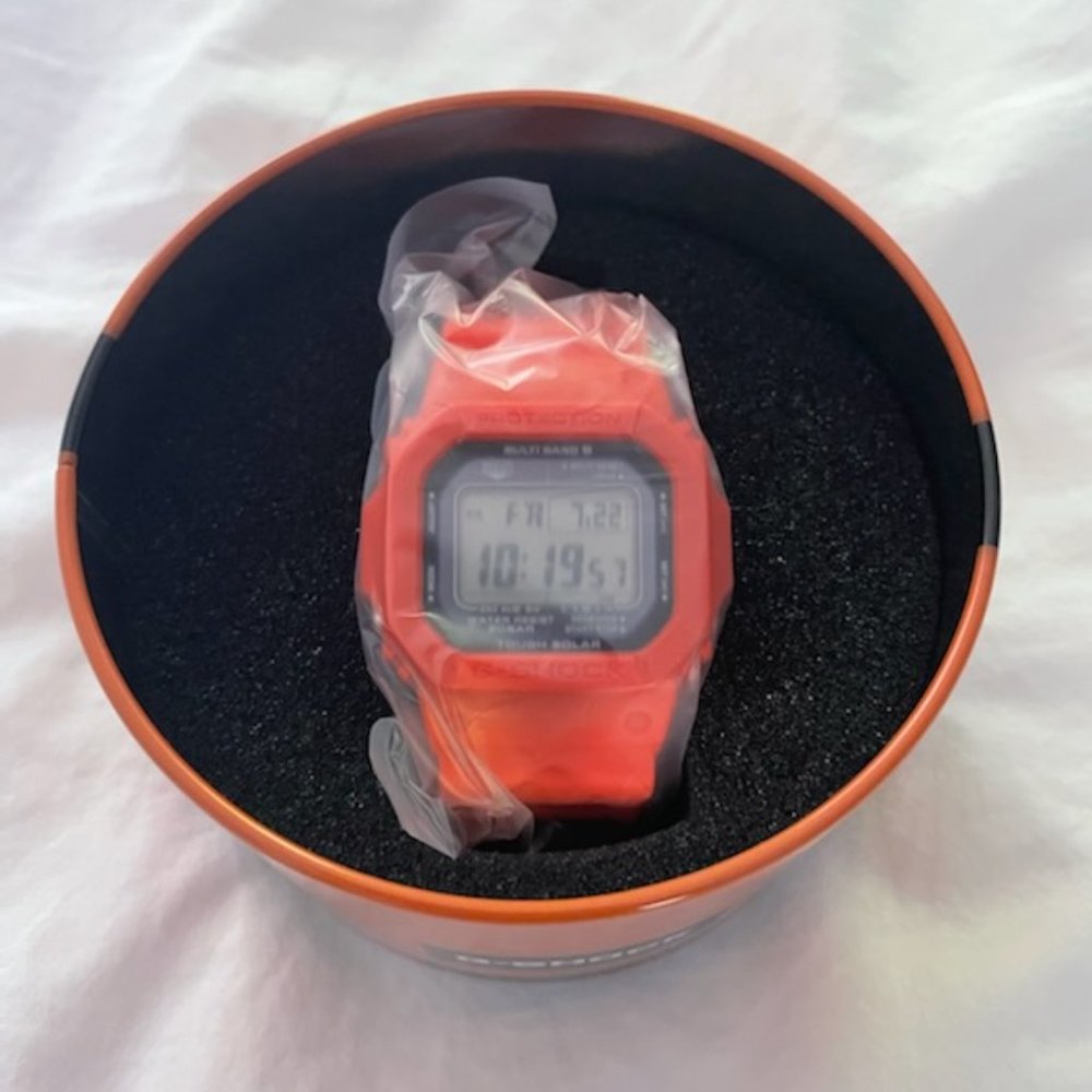 limited edition new g shock NASA orange space suit watch